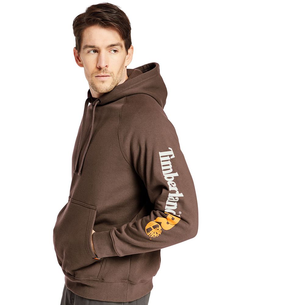 Sudadera Timberland Hombre Pro® Big & Tall Hood Honcho Sport Hoodie Marrones Oscuro - Chile VEB-5468